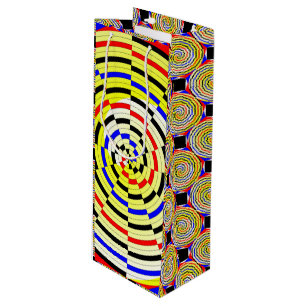 Yellow Spirals [Wine] by Kenneth Yoncich Wine Gift Bag