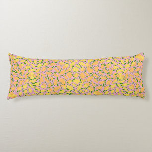 Yellow Spot Pattern.YO01.Pink BG Body Cushion