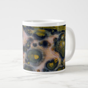 Yellow spotted Ocean Jasper Large Coffee Mug