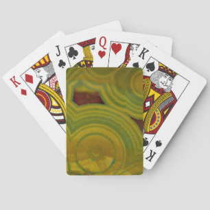 Yellow Spotted Ocean Jasper Playing Cards