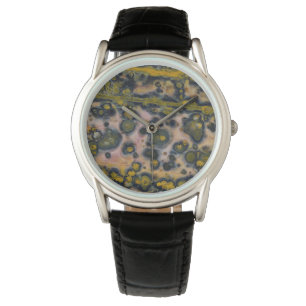 Yellow spotted Ocean Jasper Watch