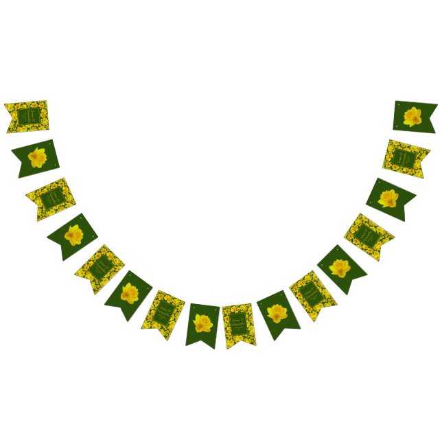 Yellow Spring Daffodil - Wedding Bunting (All)