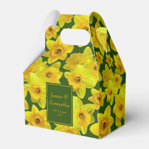 Yellow Spring Daffodil - Wedding Favour Box