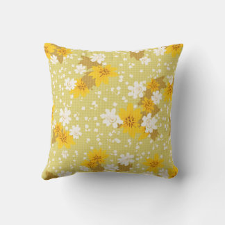 Yellow Spring Flower Cushions & Pillows