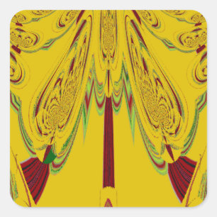 Yellow Square Sticker
