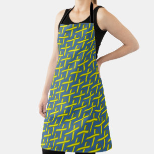 Yellow Standard Ribbon by Kenneth Yoncich Apron