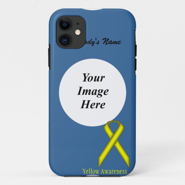 Yellow Standard Ribbon by Kenneth Yoncich Case-Mate iPhone Case (Back)