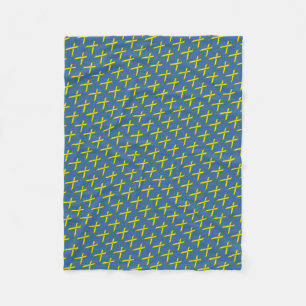 Yellow Standard Ribbon by Kenneth Yoncich Fleece Blanket