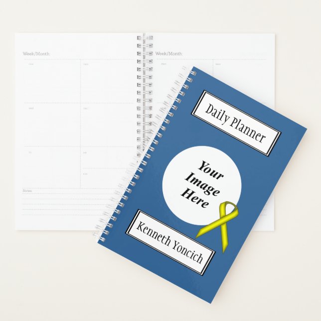 Yellow Standard Ribbon by Kenneth Yoncich Planner (Display)