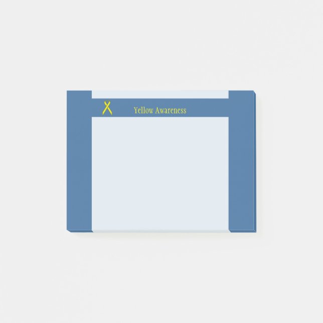 Yellow Standard Ribbon by Kenneth Yoncich Post-it Notes (Front)