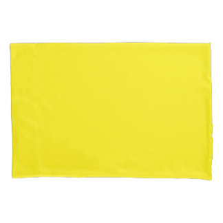 Yellow Standard Sized Single Pillowcase