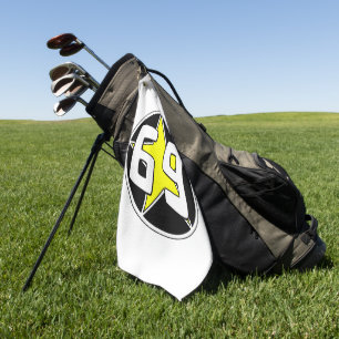 Yellow Star 69 Golf Towel