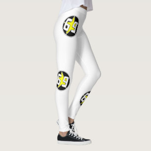 Yellow Star 69  Leggings