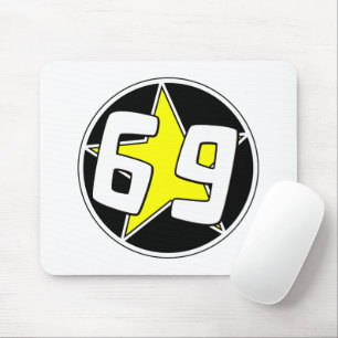 Yellow Star 69  Mouse Pad