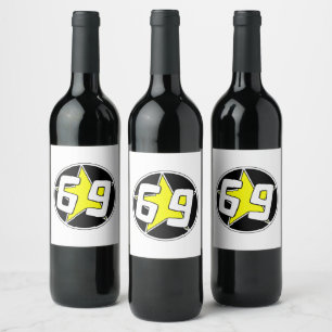 Yellow Star 69 Wine Label