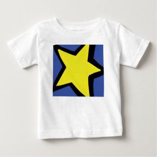 yellow star and a blue background baby T-Shirt
