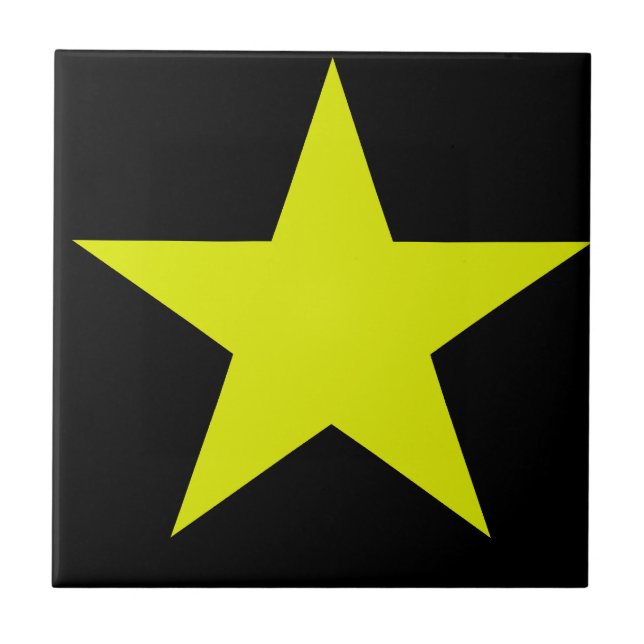 Yellow Star And Black Tile (Front)