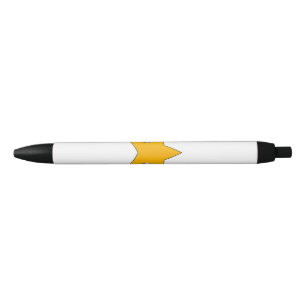 Yellow Star Black Ink Pen