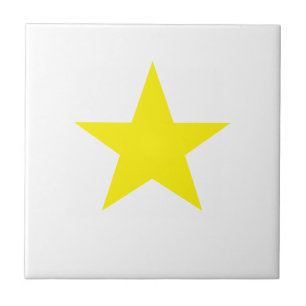 Yellow Star Ceramic Tile