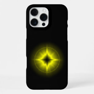 Yellow Star on black iPhone 16 Pro Max Case