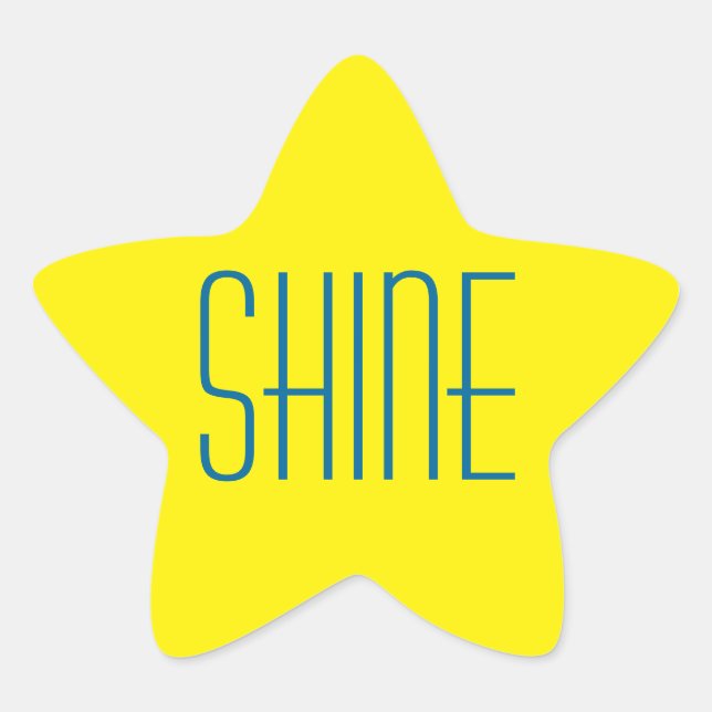 Yellow Star Shine stickers (Front)