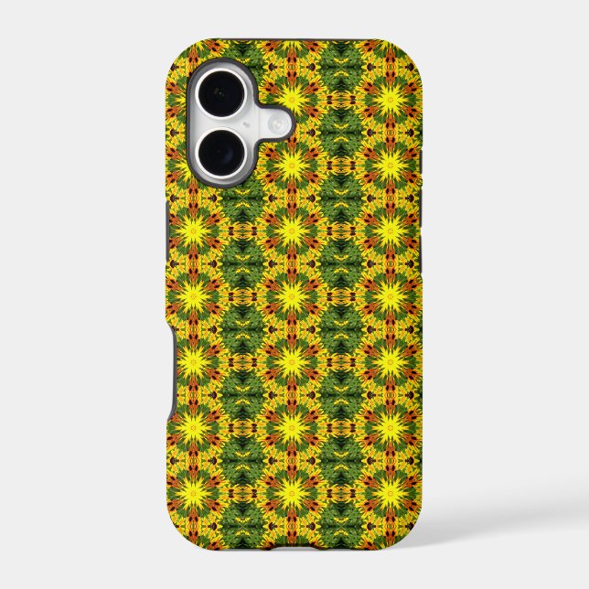 yellow starburst geometric case (Back)