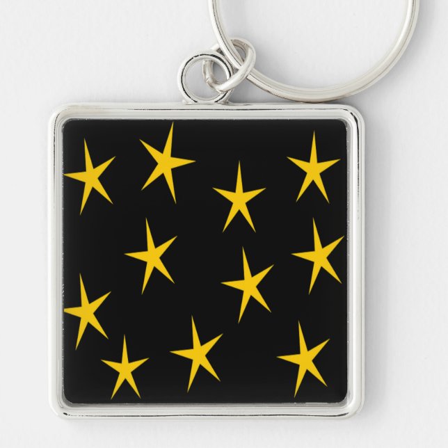YELLOW STARS KEY RING (Front)