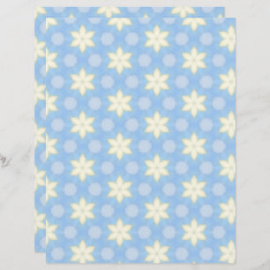 Yellow Stars on Blue Scrapbook Paper