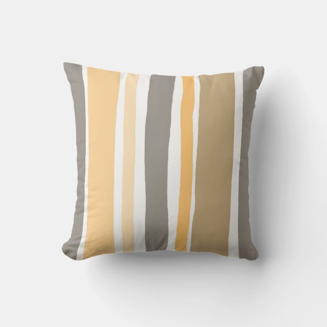 Yellow Stripe Cushion (Front)