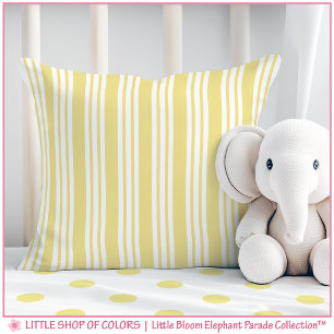 Yellow Stripe Nursery Cushion