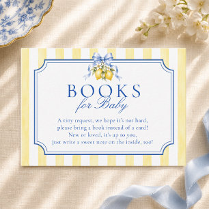 Yellow Striped Ciao Baby Lemon Books For Baby  Enclosure Card