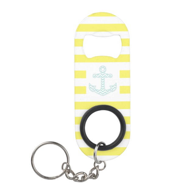Yellow Striped Nautical Anchor (Front)