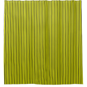 Yellow Striped texture Shower Curtain