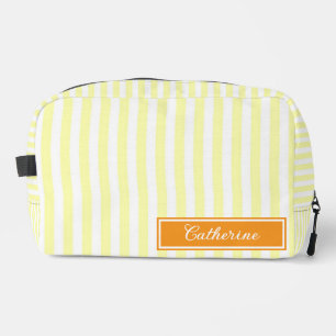 Yellow Stripes Abstract Retro Pretty & Trendy Dopp Kit