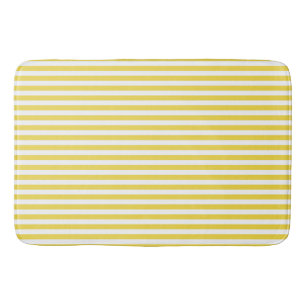 Yellow Stripes Bath Mat