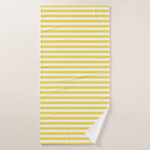 Yellow Stripes Bath Towel Set