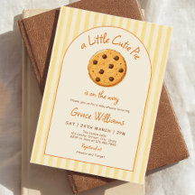 Yellow Stripes Little Cutie Pie Baby Shower