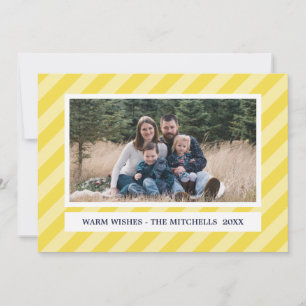 Yellow STRIPES   TIMELESS    CUSTOM Holiday Photo