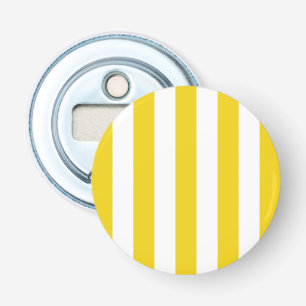 Yellow Stripes, White Stripes, Striped Pattern Bottle Opener