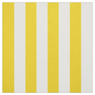 Yellow Stripes, White Stripes, Striped Pattern Fabric