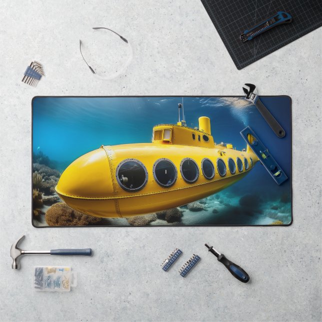 Yellow Submarine Desk Mat! Mat (Workstation)