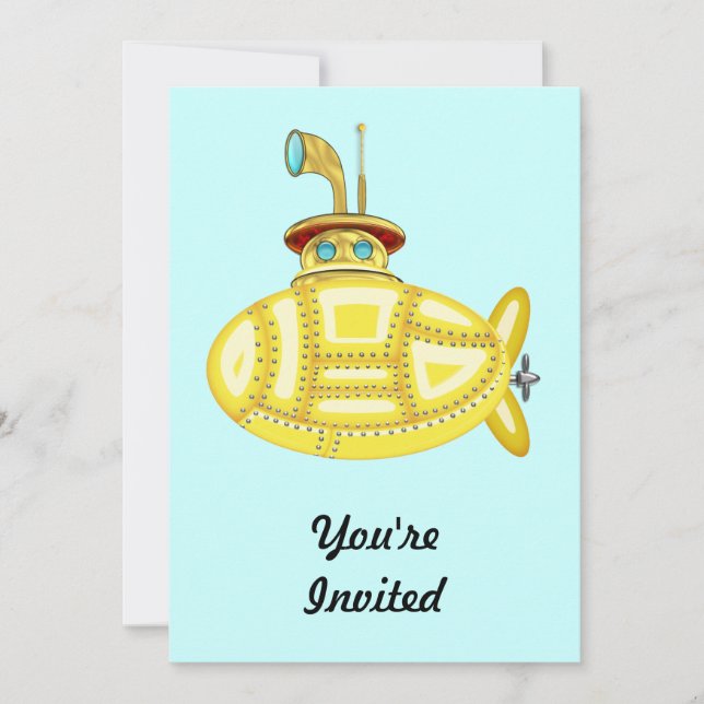 Yellow Submarine Invitation (Front)