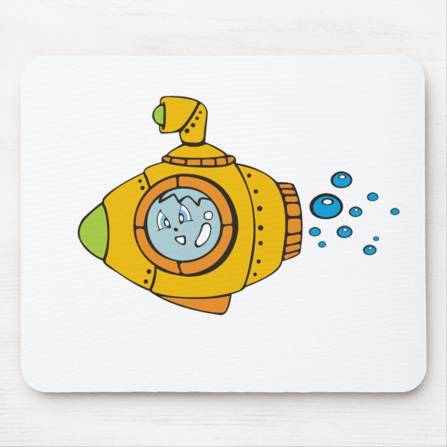 Yellow Submarine Mouse Pad (Front)