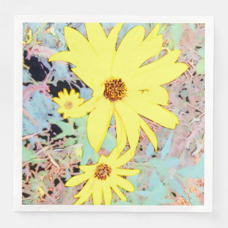 Yellow Summer Flower Napkin