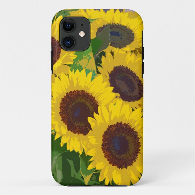 Yellow summer sunflowers Case-Mate iPhone case (Back)