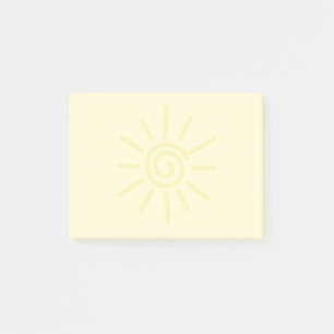 Yellow Sun Drawing Custom Post-it Notes