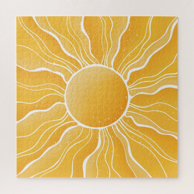 Yellow Sun Jigsaw Puzzle (Vertical)