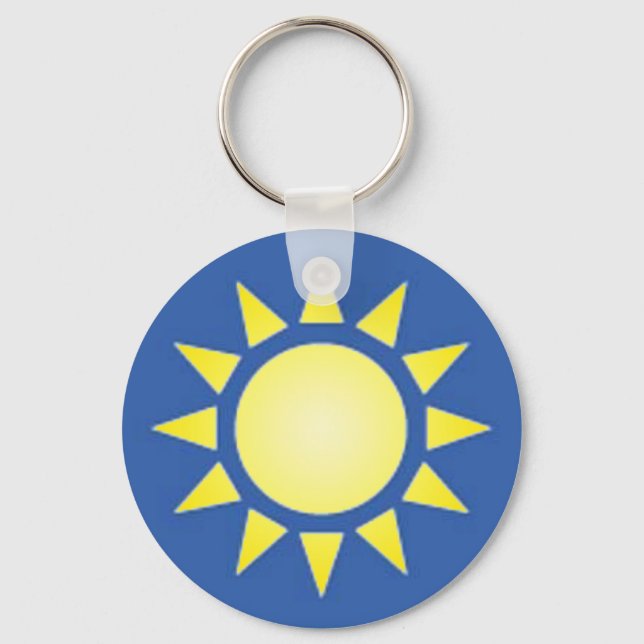 Yellow Sun Keychain (Front)