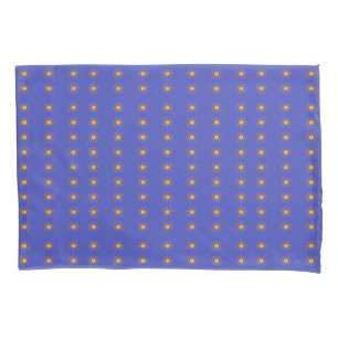 Yellow sun pattern pillowcase