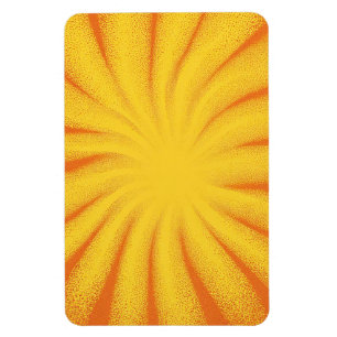Yellow Sunburst Background – Retro Vintage Texture Magnet